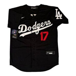 NWT Mens Dodgers Shohei Ohtani Black  Home Jersey